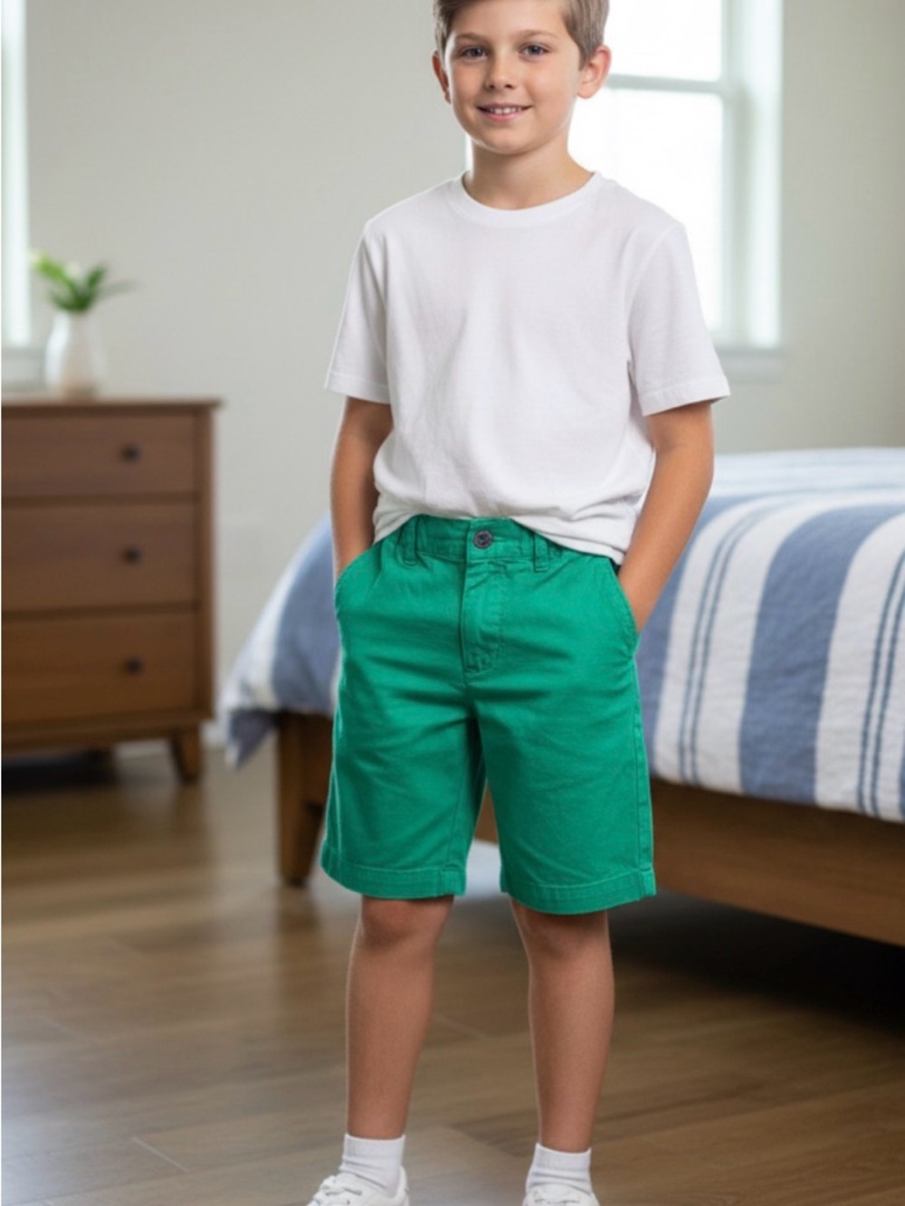 Polo by Ralph Lauren Green Chino Shorts for Kids